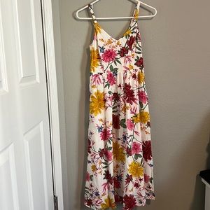 Floral midi dress
